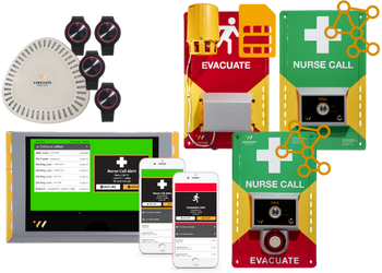 Nurse call system evacuation system