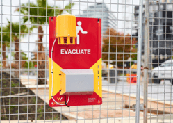 Evacuation systems for construction sites