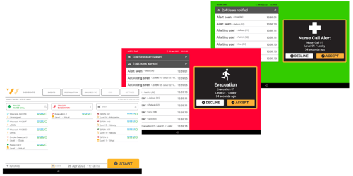 Vanguard Wireless Operating System Screens