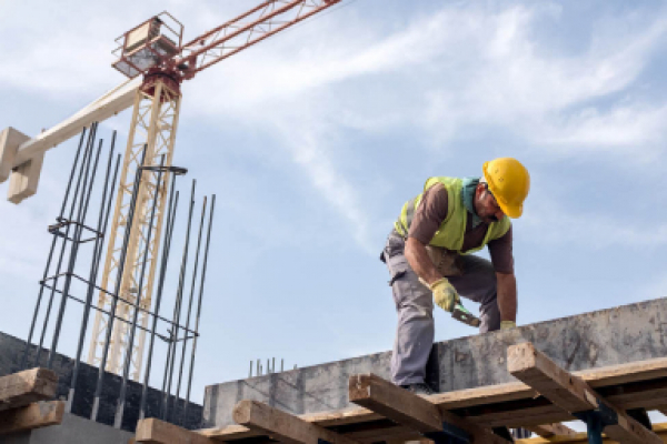 Construction worker on site